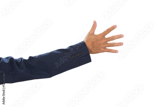 Businessman hand isolated