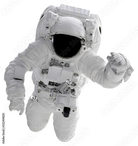 Fototapeta Naklejka Na Ścianę i Meble -  Space suits isolated on white background with clipping path. Elements of this image furnished by NASA.