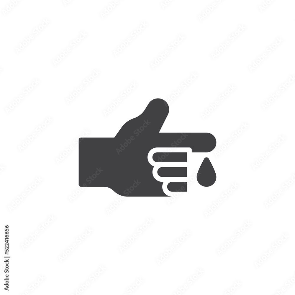 Diabetes test vector icon Diabetes test vector icon