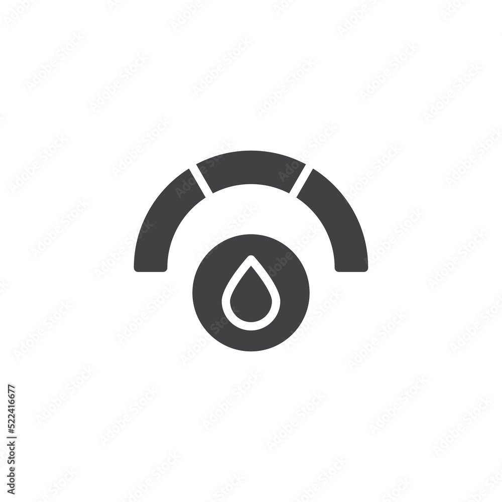 Diabetes glucose meter vector icon