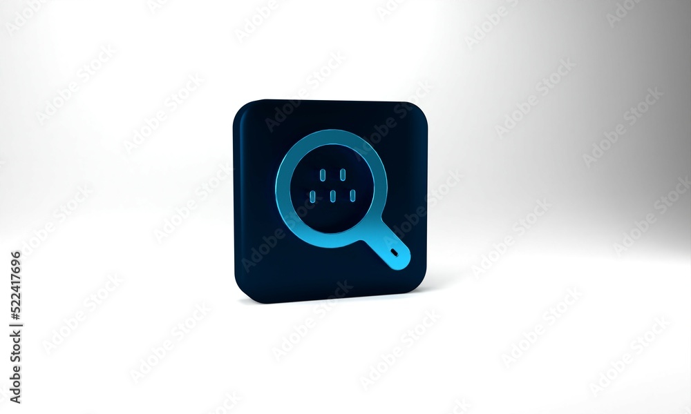 Blue Magnifying glass and taxi car icon isolated on grey background. Taxi search. Blue square button. 3d illustration 3D render Blue Magnifying glass and taxi car icon isolated on grey background. Taxi search. Blue square button. 3d illustration 3D render