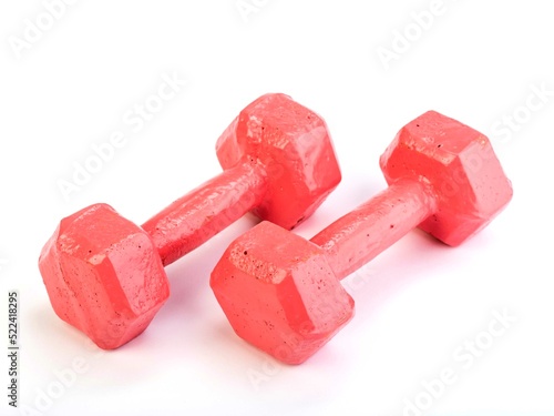 Weights, dumbbells and bodybuilding. Sport