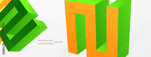 3d line geometric creative ...