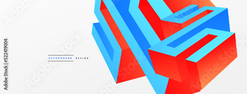 3d line geometric creative ...