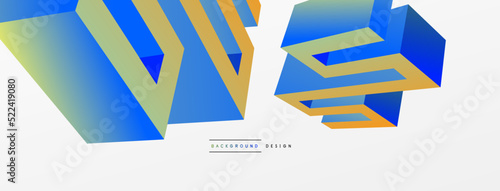 3d line geometric creative ...