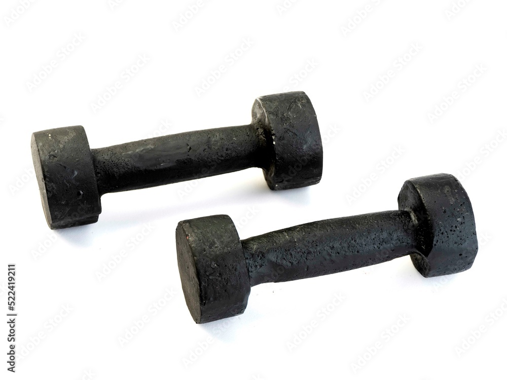 Weights, dumbbells and bodybuilding. Sport Weights, dumbbells and bodybuilding. Sport