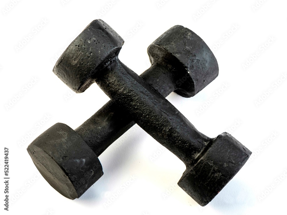 Weights, dumbbells and bodybuilding. Sport Weights, dumbbells and bodybuilding. Sport