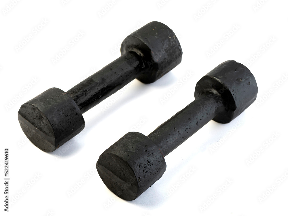 Weights, dumbbells and bodybuilding. Sport Weights, dumbbells and bodybuilding. Sport