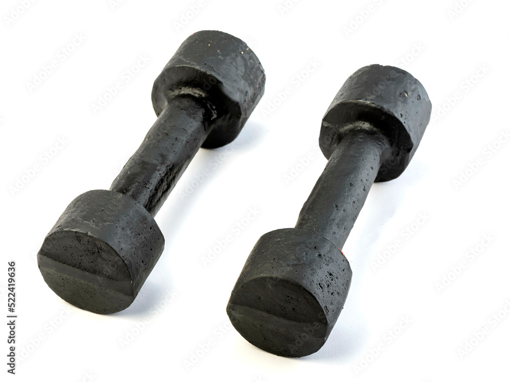 Weights, dumbbells and bodybuilding. Sport Weights, dumbbells and bodybuilding. Sport