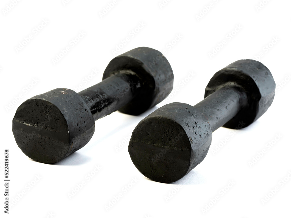 Weights, dumbbells and bodybuilding. Sport Weights, dumbbells and bodybuilding. Sport