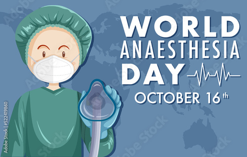 World Anaesthesia Day Banner Design