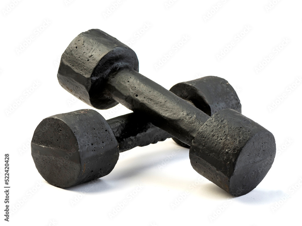 Weights, dumbbells and bodybuilding. Sport Weights, dumbbells and bodybuilding. Sport