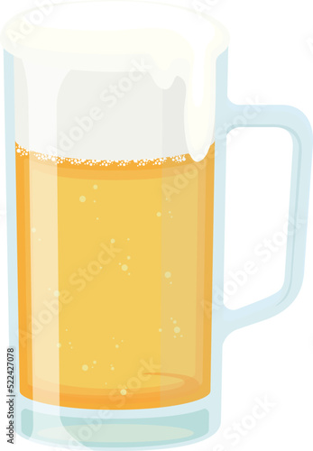 ジョッキに入れたビール