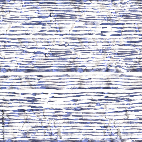 Blue lines. Horizontal stripes. Seamless pattern. Trendy design for fabric, wallpaper.