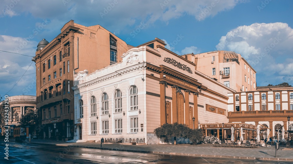 Historic buildings in the center of Odessa, Ukraine