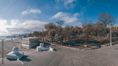 Lanzheron beach in Odessa, Ukraine