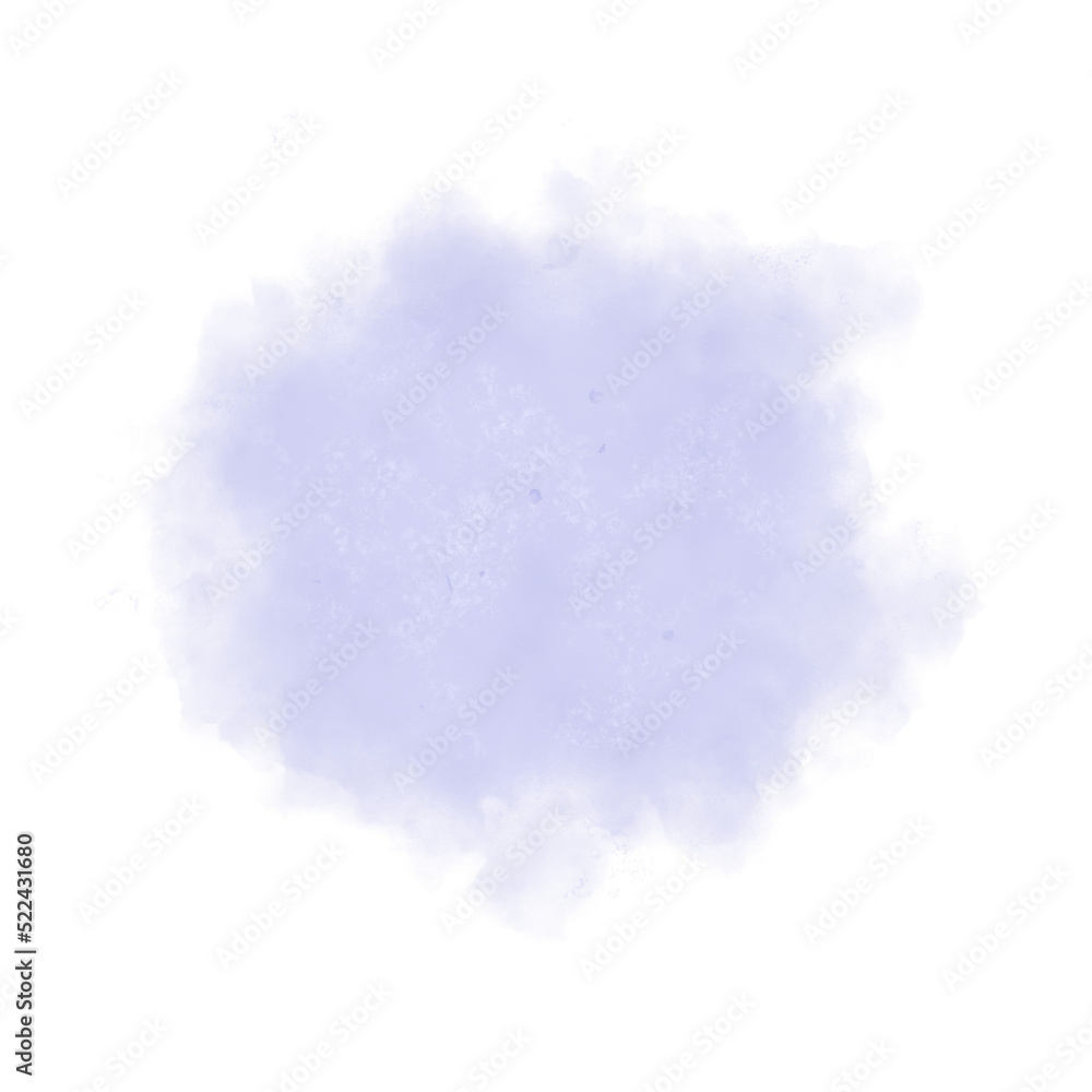 Watercolor stain element with watercolor paper texture