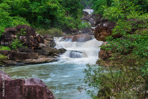 Beautiful waterfall  in Khammouane province  Loas.