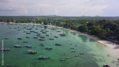 Tanjung kelayang and tanjung tinggi beach belitung island indonesia photo