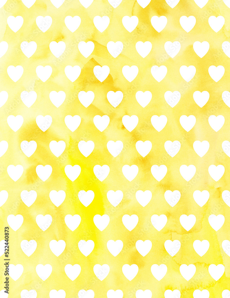 Yellow Watercolor Star Background