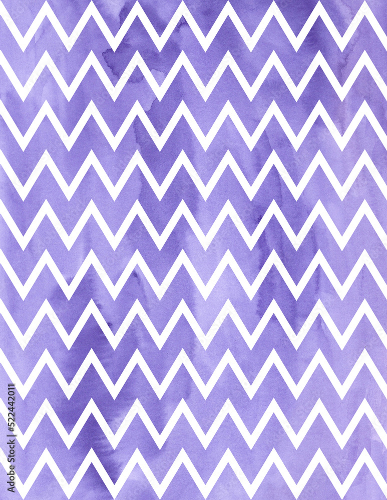 Purple Watercolor Chevron Background Purple Watercolor Chevron Background