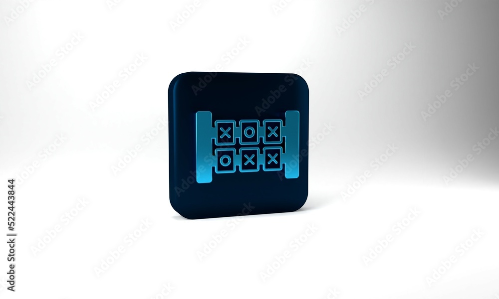 Blue Education logic game for preschool kids icon isolated on grey background. Kids activity sheet. Count the number of cubes. Blue square button. 3d illustration 3D render Blue Education logic game for preschool kids icon isolated on grey background. Kids activity sheet. Count the number of cubes. Blue square button. 3d illustration 3D render