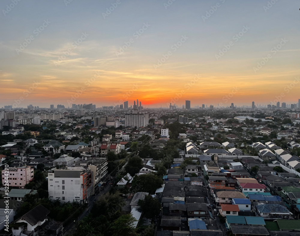 Sunset from Bangkok, City, Bangkok, Thailand