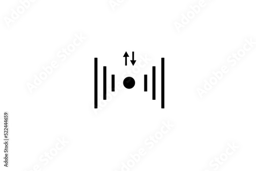 3D wifi sign symbol black white background isolated