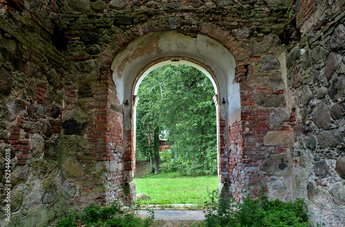 The door of the church ruin