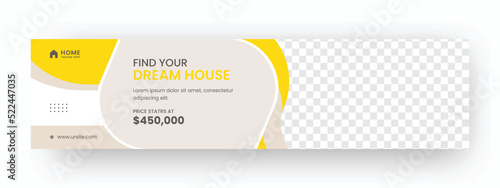 Business linkedin cover banner design template 