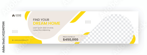 Business linkedin cover banner design template 