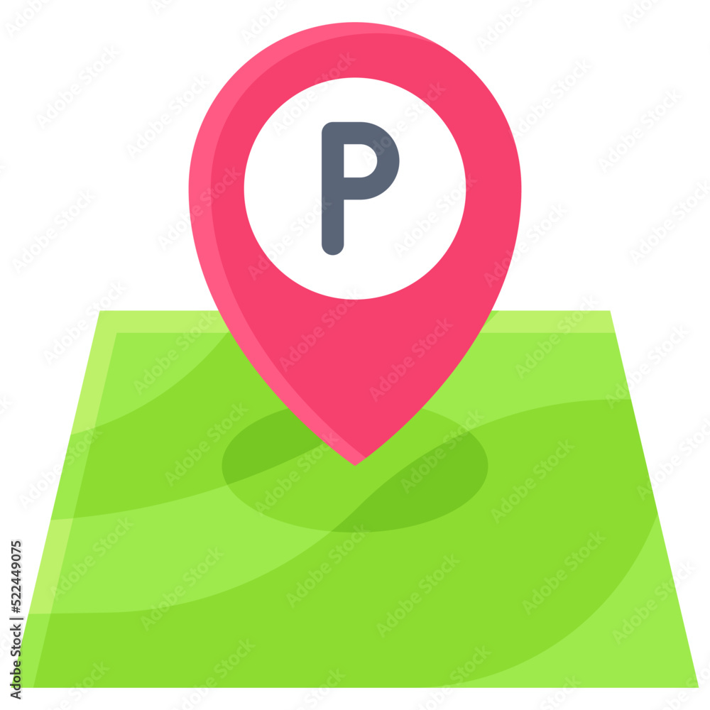 parking map icon, location map and navigation vector parking map icon, location map and navigation vector