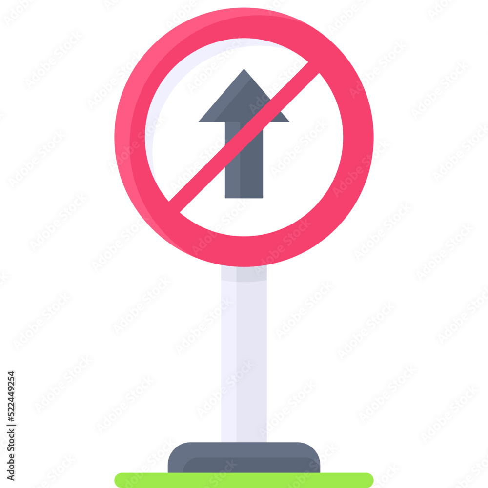 No straight icon, location map and navigation vector No straight icon, location map and navigation vector