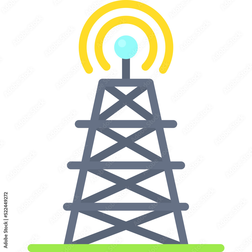 Signal tower icon, location map and navigation vector Stock Vector ...