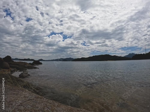 海と雲のタイムラプス