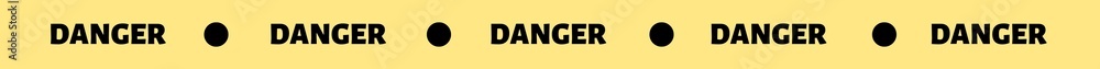 Obraz premium Warning danger to attract attention. Black and yellow stripped line warning border. Danger warning tape. 