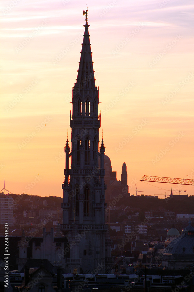 Obraz premium Sunset in Brussels