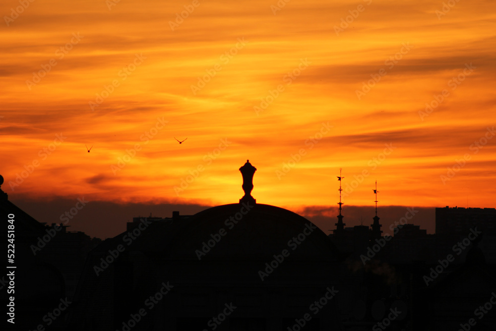 Obraz premium Sunset in Brussels