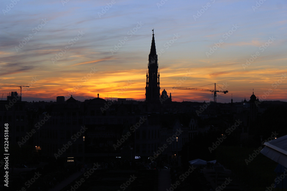 Sunset in Brussels