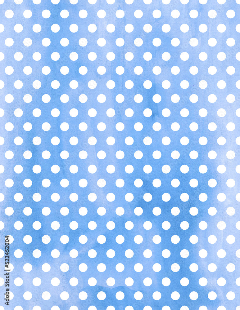 Blue Watercolor Polka Dot Background Blue Watercolor Polka Dot Background
