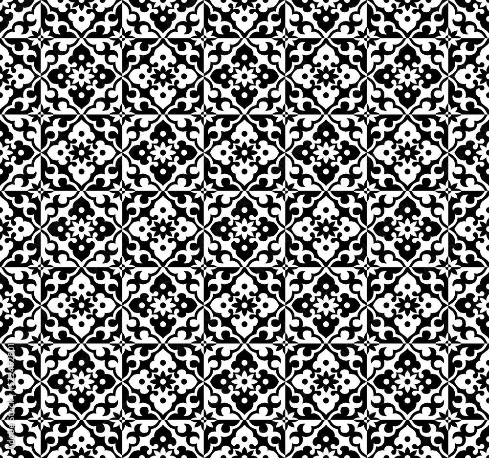 Abstract patterns Cross doodles black and whit