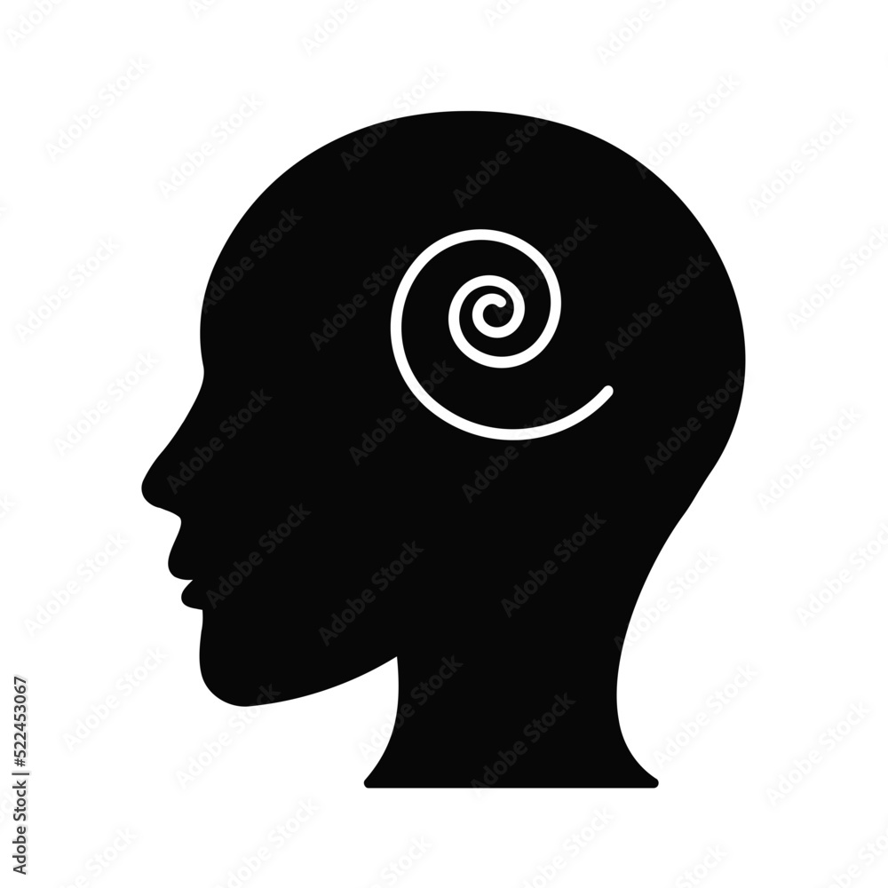 Black solid icon for Psychology Black solid icon for Psychology