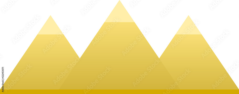 Three egypt ancient pyramids of giza are egyptian pharaoh tomb png icon design. Three egypt ancient pyramids of giza are egyptian pharaoh tomb png icon design.