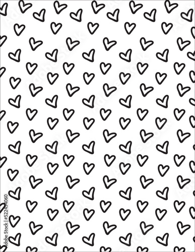 Black and White Doodle Background