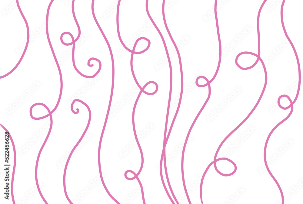 Naklejka premium Abstract freeform organic messy lines knot