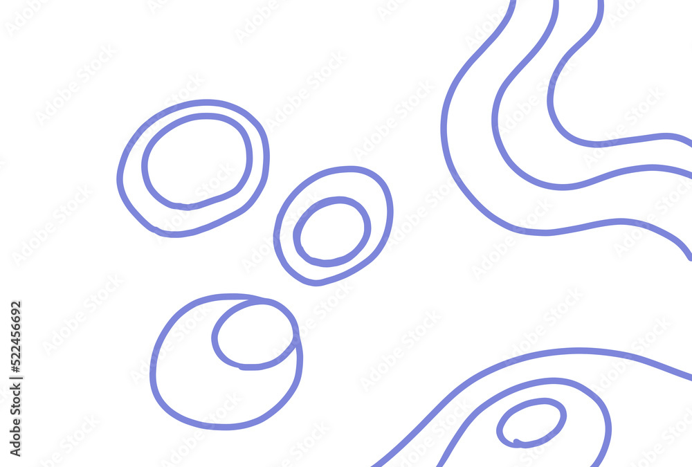 Abstract freeform organic line contour drawing Abstract freeform organic line contour drawing