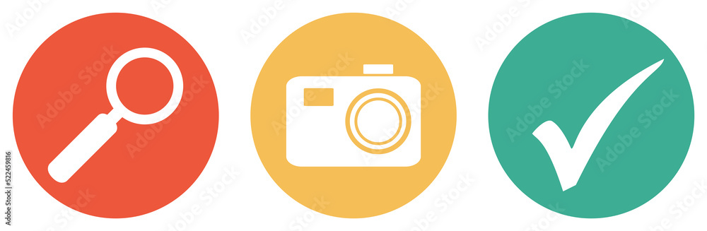 Fotos und Bilder suchen - Bunter Button Banner Fotos und Bilder suchen - Bunter Button Banner