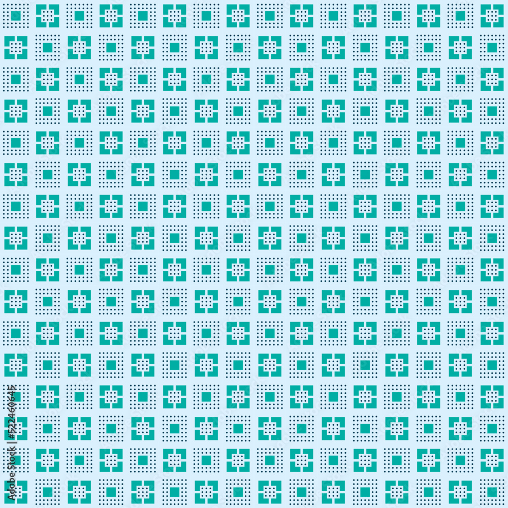 Square and Circle Geometric Pattern Background