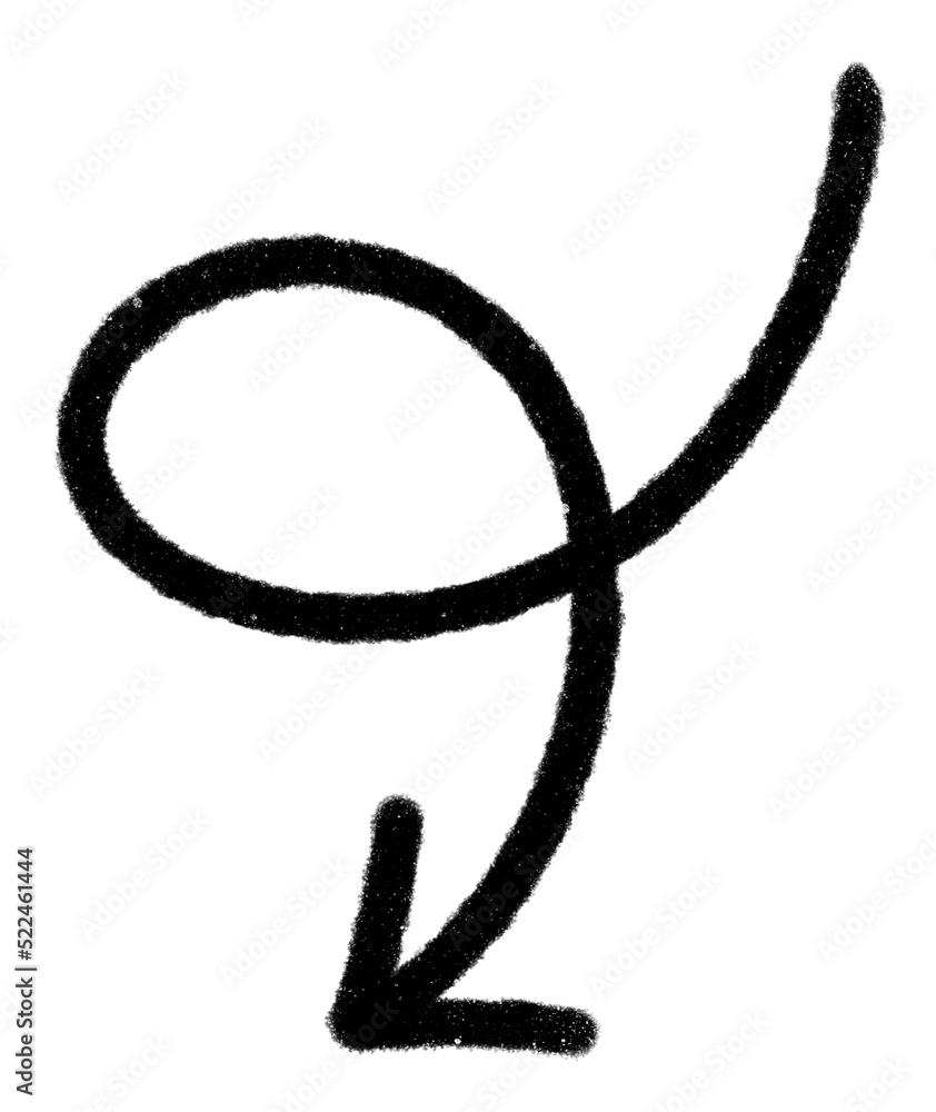 Arrow hand drawn icon. Arrow hand drawn icon.