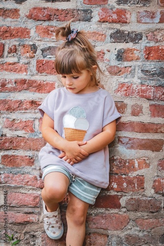 portrait of a little child in sibiu romania 